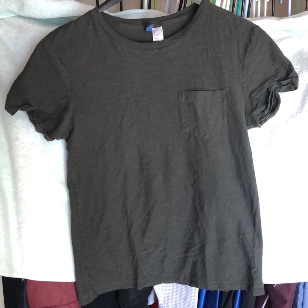 H&M olive green tee